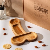 Деревянное блюдо для подачи в форме члена (25 х 16,5 х 1,7 см) - Сима-Ленд - купить с доставкой в Балаково