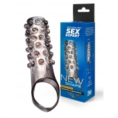 Дымчатая насадка на пенис с выпуклостями - 11 см. - Sex Expert - в Балаково купить с доставкой