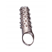 Дымчатая насадка на пенис с шипами и выпуклостями - 12 см. - Sex Expert - в Балаково купить с доставкой