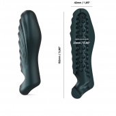 Серая силиконовая насадка на пенис с подхватом Manwan Ryzer - Manwan - в Балаково купить с доставкой