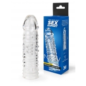 Прозрачная закрытая насадка на пенис - 17 см. - Sex Expert - в Балаково купить с доставкой