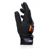 Черная виброперчатка для массажа Fuzu на правую руку - Fuzu