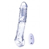 Прозрачная насадка-удлинитель Length Enhancer With Bullet с подхватом - 22,3 см. - NMC - в Балаково купить с доставкой