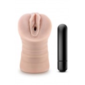 Телесный мастурбатор-вагина Ayumi с вибрацией - Blush Novelties - в Балаково купить с доставкой