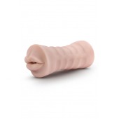 Телесный мастурбатор-ротик Nicole Vibrating Masturbator - Blush Novelties - в Балаково купить с доставкой