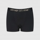 Черные трусики-боксеры для фиксации насадок Strap-on-me Harness Lingerie Allure - size L - Strap-on-me - купить с доставкой в Балаково