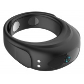 Черное эрекционное виброкольцо на ремешках - Boys of Toys - в Балаково купить с доставкой