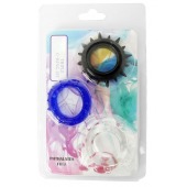 Набор из 3 эрекционных колец разного цвета и рельефа - Boys of Toys - в Балаково купить с доставкой