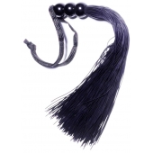 Черная силиконовая плетка - 25,4 см. - Boys of Toys - купить с доставкой в Балаково