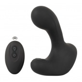 Черная анальная вибропробка с функцией расширения RC Butt Plug with 3 functions - Orion - в Балаково купить с доставкой
