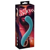 Бирюзовый вибратор для точки G The Magician G-Spot Vibrator - 19 см. - Orion