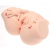 Телесный мастурбатор-полуторс Barbie - Naked Factory - в Балаково купить с доставкой