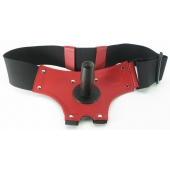 Красные трусики со штырьком для насадки - БДСМ Арсенал - купить с доставкой в Балаково