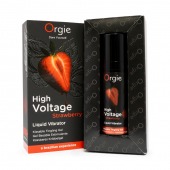 Жидкий вибратор Orgie High Voltage Strawberry - 15 мл. - ORGIE - купить с доставкой в Балаково
