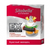 Стимулирующая насадка Sitabella Extender  Красный молодец - Sitabella - купить с доставкой в Балаково