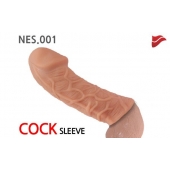 Насадка фаллического вида с венками - 14,7 см. - KOKOS - в Балаково купить с доставкой