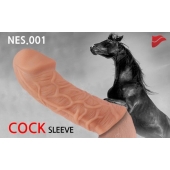 Насадка фаллического вида с венками - 14,7 см. - KOKOS - в Балаково купить с доставкой