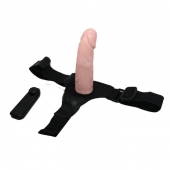 Реалистичный страпон-фаллоимитатор на трусиках Ultra Passionate Harness - 15 см. - Baile - купить с доставкой в Балаково
