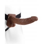 Полый мужской фаллопротез Hollow Strap-On with Balls - 24 см. - Pipedream - купить с доставкой в Балаково