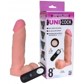 Фаллическая насадка Харнесс UNICOCK 8  с вибрацией - 20 см. - LOVETOY (А-Полимер) - купить с доставкой в Балаково