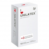 Ультратонкие презервативы Unilatex Ultra Thin - 12 шт. + 3 шт. в подарок - Unilatex - купить с доставкой в Балаково