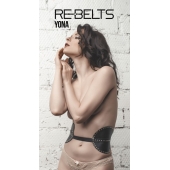 Пояс с клёпками Yona Black - Rebelts - купить с доставкой в Балаково