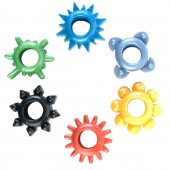 Набор из 6 разноцветных эрекционных колец - Toyfa Basic - в Балаково купить с доставкой