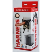 Насадка-фаллоимитатор на кожаных трусиках Harness Ultra Realistic 7  - 18 см. - LOVETOY (А-Полимер) - купить с доставкой в Балаково
