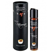 Массажное масло с ароматом крем брюле Huile de Massage Gourmande Creme Brulée - 59 мл. - Plaisir Secret - купить с доставкой в Балаково