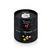 Массажная свеча с ароматом бубль-гума Bougie de Massage Gourmande Bubble Gum - 80 мл. - Plaisir Secret - купить с доставкой в Балаково