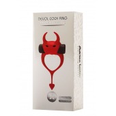 Красное эрекционное кольцо в форме дьяволенка DEVOL COCKRING - Adrien Lastic - в Балаково купить с доставкой