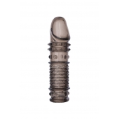 Дымчатая закрытая насадка ToyFa XLover с чешуйками и пупырышками - 13,5 см. - ToyFa - в Балаково купить с доставкой