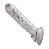 Утолщающая ребристая насадка на пенис - Доминирующее кольцо - в Балаково купить с доставкой