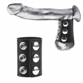 Утяжка на пенис на кнопочках 100% PVC STRAP WITH METAL SNAP - BlueLine - купить с доставкой в Балаково