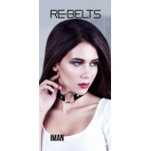 Чёрный чокер-кляп Iman Black - Rebelts - купить с доставкой в Балаково