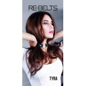 Чёрный кожаный чокер-кляп Tyra Black - Rebelts - купить с доставкой в Балаково