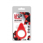 Красное эрекционное кольцо LIT-UP SILICONE STIMU RING 1 RED - Dream Toys - в Балаково купить с доставкой