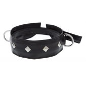 Полиуретановый ошейник с пуклями и D-кольцами Collar with Studs - Blush Novelties - купить с доставкой в Балаково