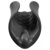 Чёрный мастурбатор Vibrating Silicone Stimulator с вибрацией - Pipedream - в Балаково купить с доставкой