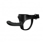 Страпон на эластичных ремнях Ultra Harness Karin Dildo - 16,8 см. - Baile - купить с доставкой в Балаково