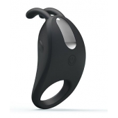 Чёрное эрекционное кольцо с вибрацией Rabbit Vibrator - Baile - в Балаково купить с доставкой