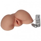 Телесная вибровагина из киберкожи с выносным пультом - LOVETOY (А-Полимер) - в Балаково купить с доставкой