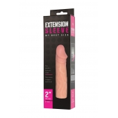 Телесная насадка-удлинитель Extension sleeve - 17 см. - Sitabella - в Балаково купить с доставкой