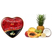 Массажная свеча с ароматом экзотических фруктов Bougie Massage Candle - 35 мл. - Plaisir Secret - купить с доставкой в Балаково
