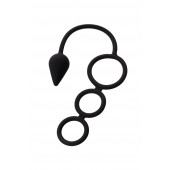 Тройное эрекционное кольцо с анальным хвостом Drop S-size - Erotist Adult Toys - в Балаково купить с доставкой