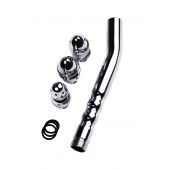 Металлический анальный душ с тремя насадками - ToyFa - купить с доставкой в Балаково