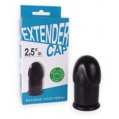 Чёрный латексный удлинитель пениса 2.5 in - Sitabella - в Балаково купить с доставкой