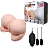 Реалистичная попка с 2 любовными тоннелями и вибрацией - Baile - в Балаково купить с доставкой