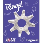 Прозрачное эрекционное кольцо Rings Cogweel - Lola Games - в Балаково купить с доставкой