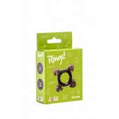 Чёрное эрекционное кольцо Rings Screw - Lola Games - в Балаково купить с доставкой